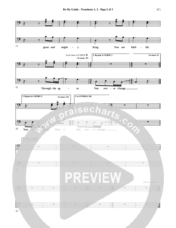 Be My Guide Trombone 1/2 (Brian Doerksen)