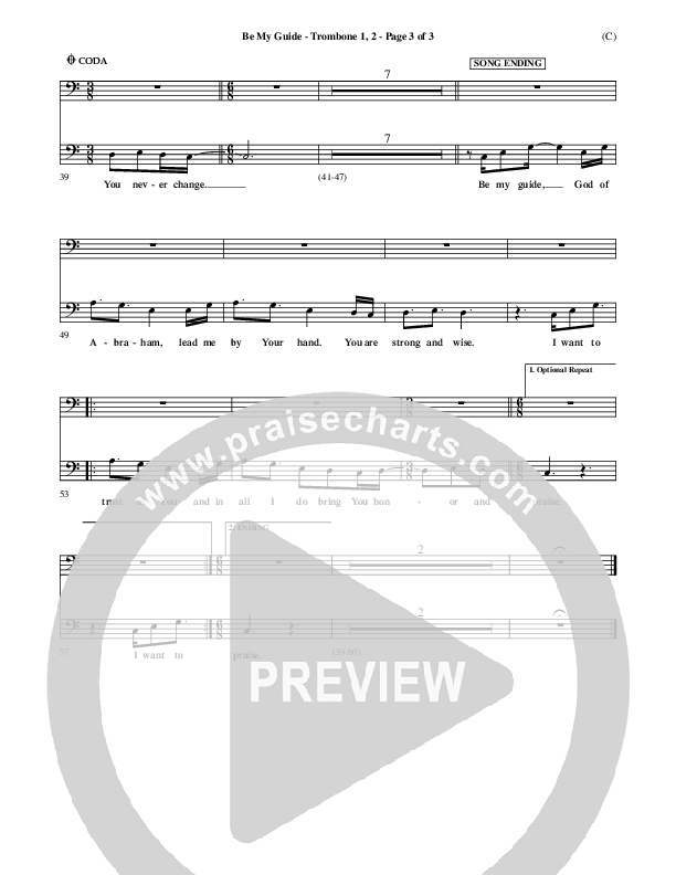 Be My Guide Trombone 1/2 (Brian Doerksen)