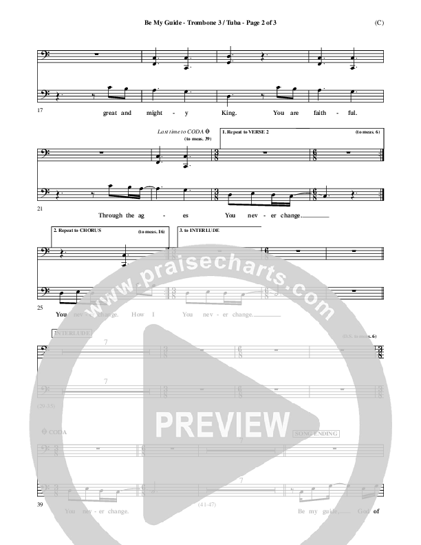 Be My Guide Trombone 3/Tuba (Brian Doerksen)