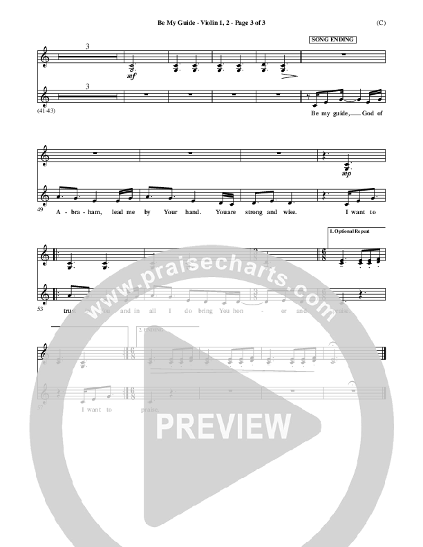 Be My Guide Violin 1/2 (Brian Doerksen)