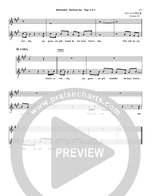 Befriended Bari Sax (Matt Redman)