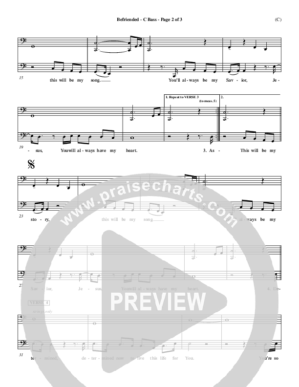 Befriended Contrabass (Matt Redman)