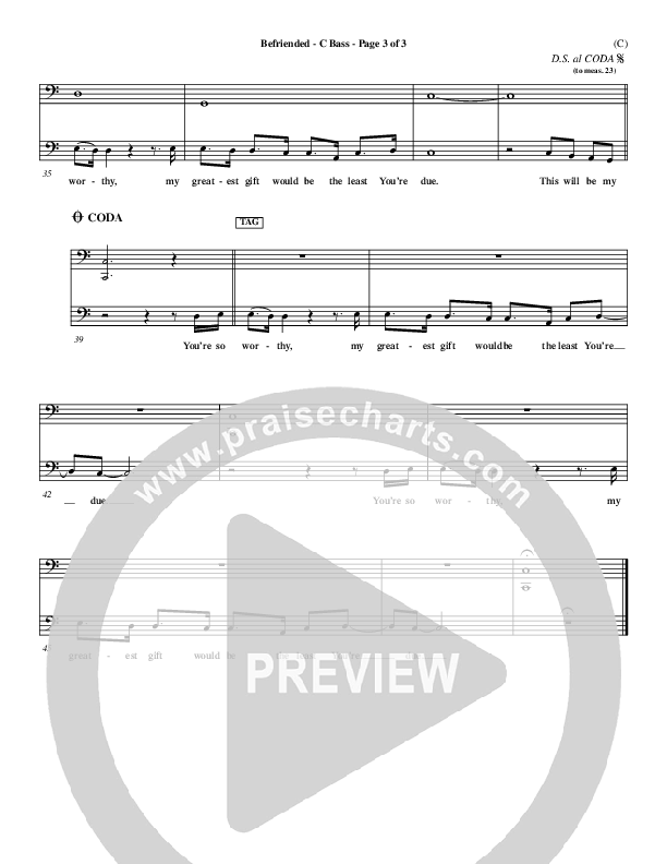 Befriended Contrabass (Matt Redman)