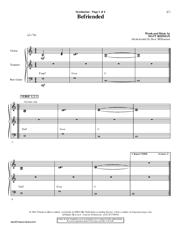 Befriended Synth (Matt Redman)