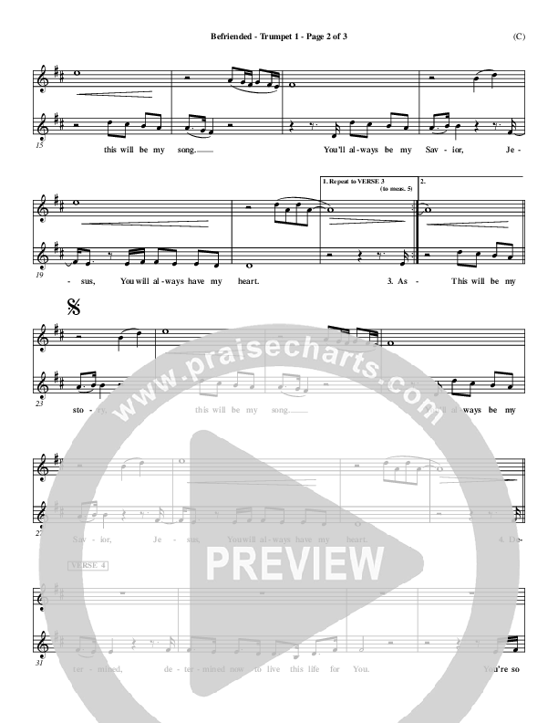 Befriended Trumpet 1 (Matt Redman)