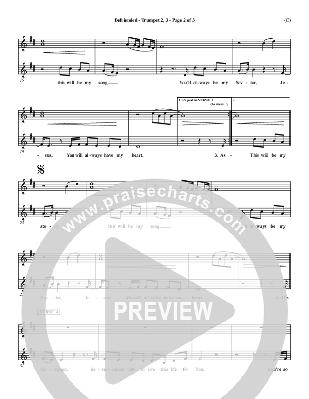 Befriended Trumpet 2/3 (Matt Redman)