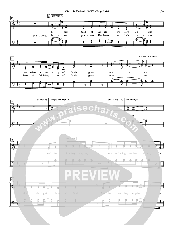 Christ Is Exalted Choir Vocals (SATB) (Ryan Flanigan)