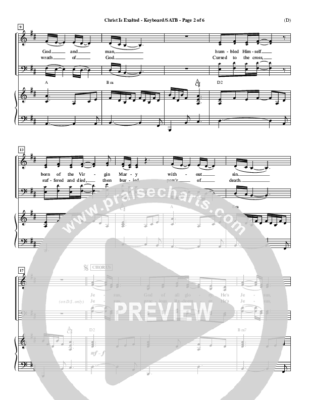 Christ Is Exalted Piano/Vocal Pack (Ryan Flanigan)