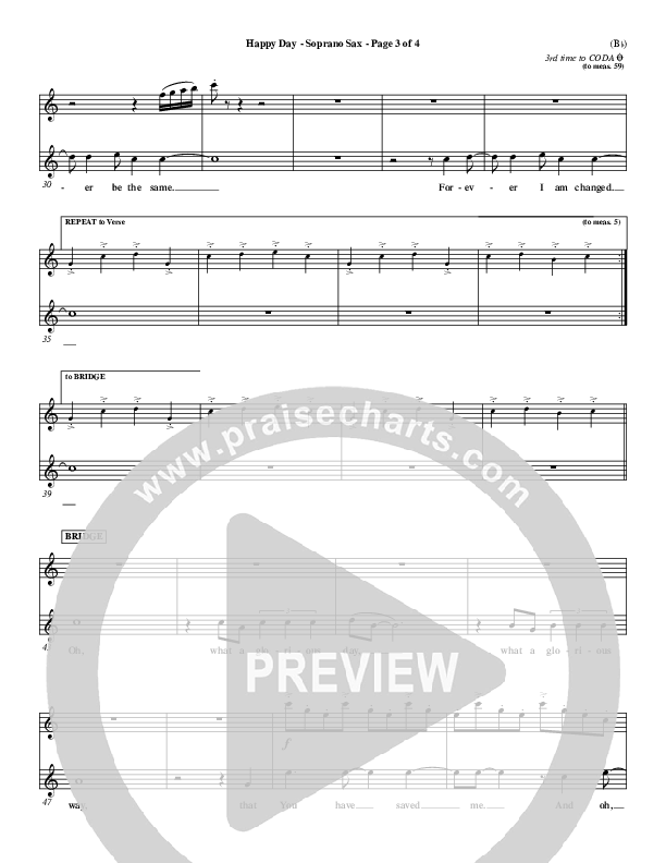 Happy Day Soprano Sax (Tim Hughes)