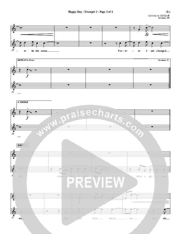 Happy Day Trumpet 3 (Tim Hughes)