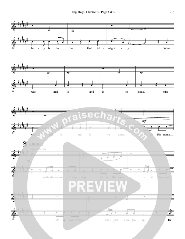 Holy Holy Clarinet 3 (Nathan Fellingham)