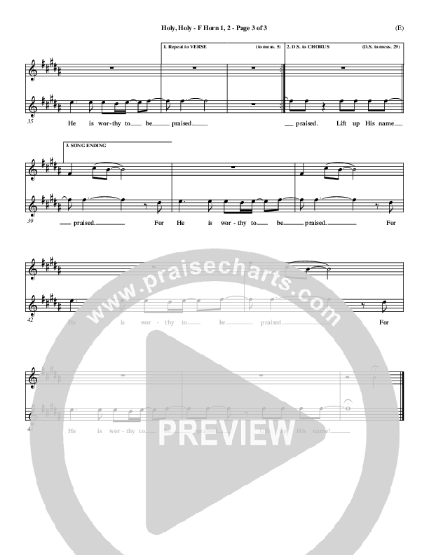 Holy Holy French Horn 1/2 (Nathan Fellingham)