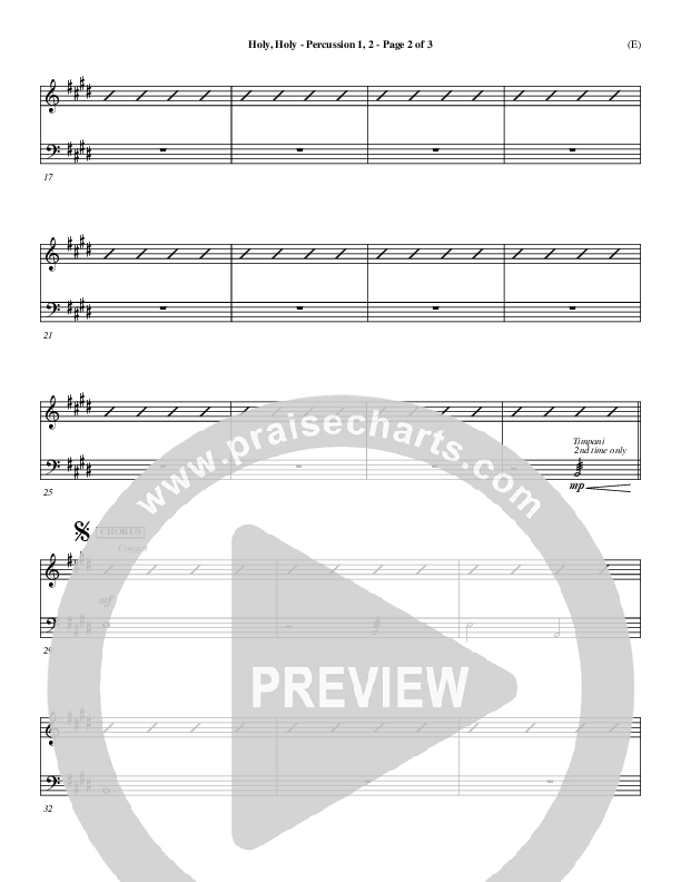 Holy Holy Percussion 1/2 (Nathan Fellingham)