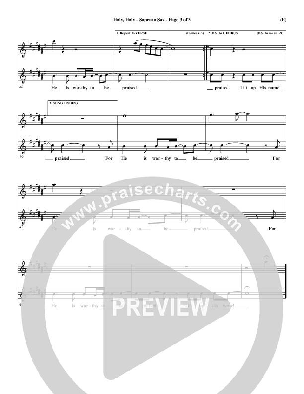 Holy Holy Soprano Sax (Nathan Fellingham)