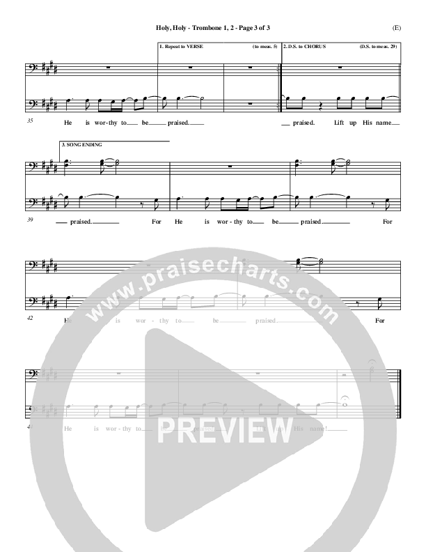 Holy Holy Trombone 1/2 (Nathan Fellingham)