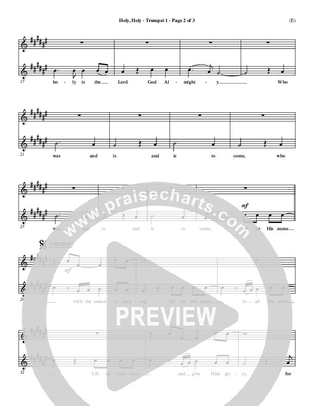 Holy Holy Trumpet 1 (Nathan Fellingham)