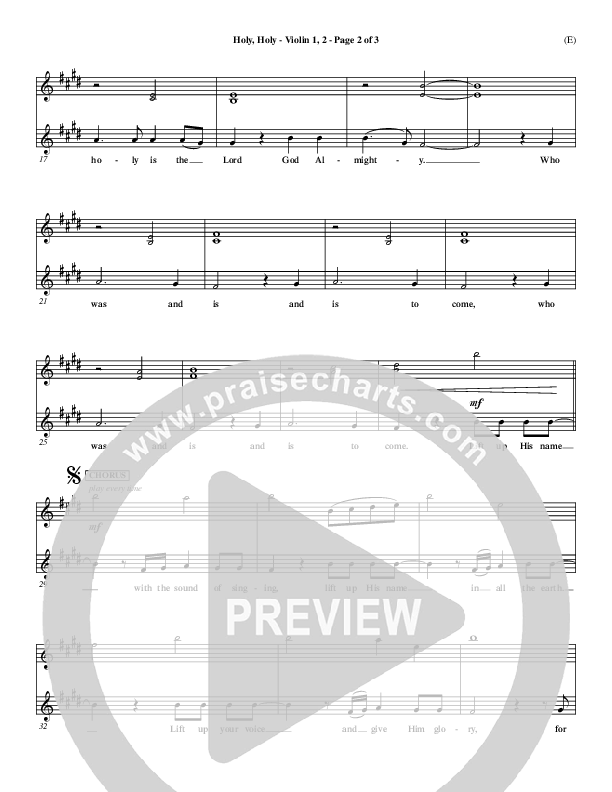 Holy Holy Violin 1/2 (Nathan Fellingham)