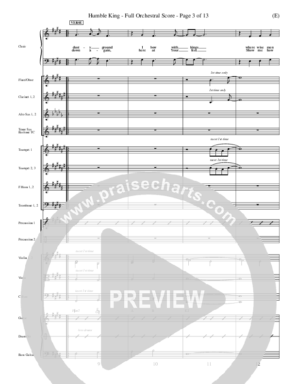 Humble King Conductor's Score (Brenton Brown)