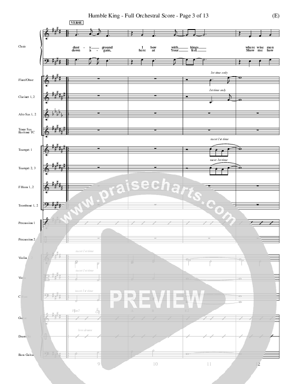 Humble King Conductor's Score (Brenton Brown)