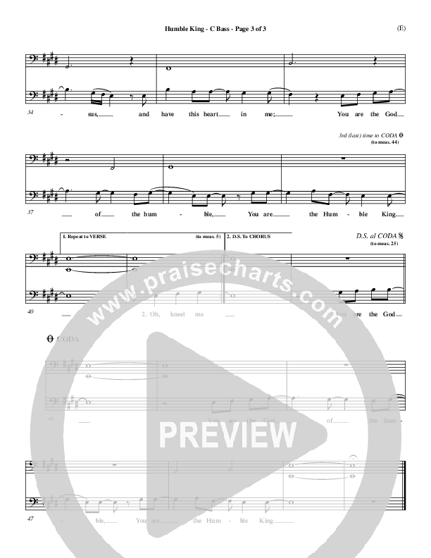 Humble King Contrabass (Brenton Brown)