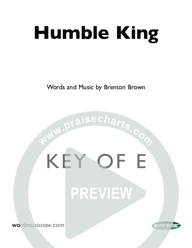 Humble King Cover Sheet (Brenton Brown)