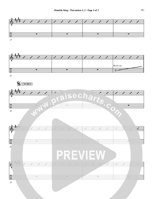 Humble King Percussion 1/2 (Brenton Brown)