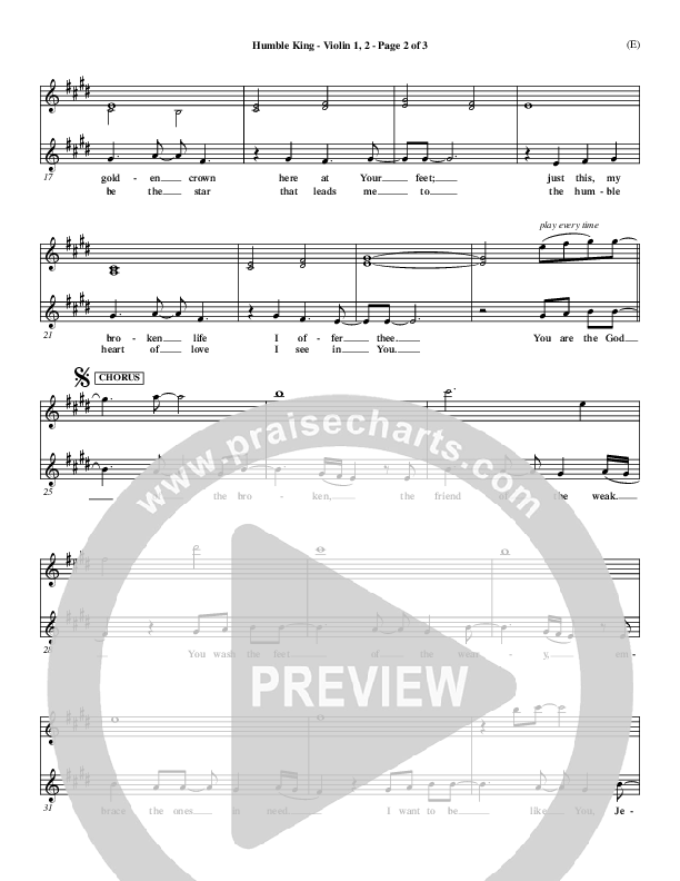 Humble King Violin 1/2 (Brenton Brown)