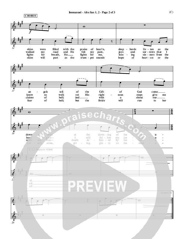 Immanuel Alto Sax 1/2 (Stuart Townend)