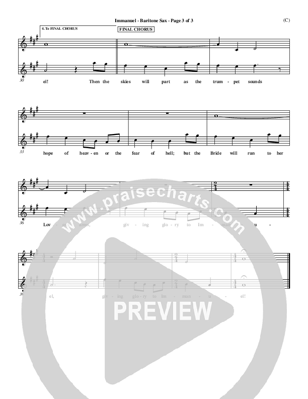 Immanuel Bari Sax (Stuart Townend)