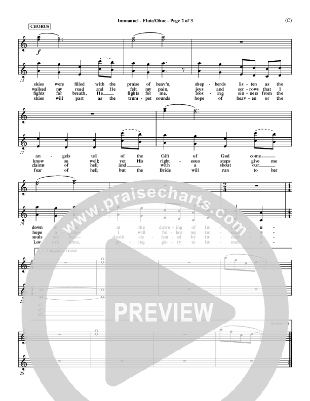 Immanuel Flute/Oboe (Stuart Townend)