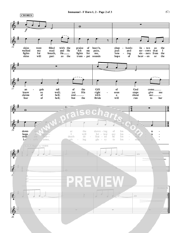 Immanuel French Horn 1/2 (Stuart Townend)