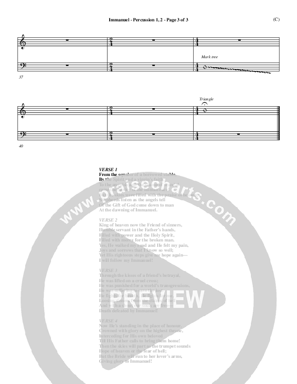 Immanuel Percussion 1/2 (Stuart Townend)
