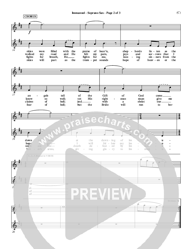 Immanuel Soprano Sax (Stuart Townend)