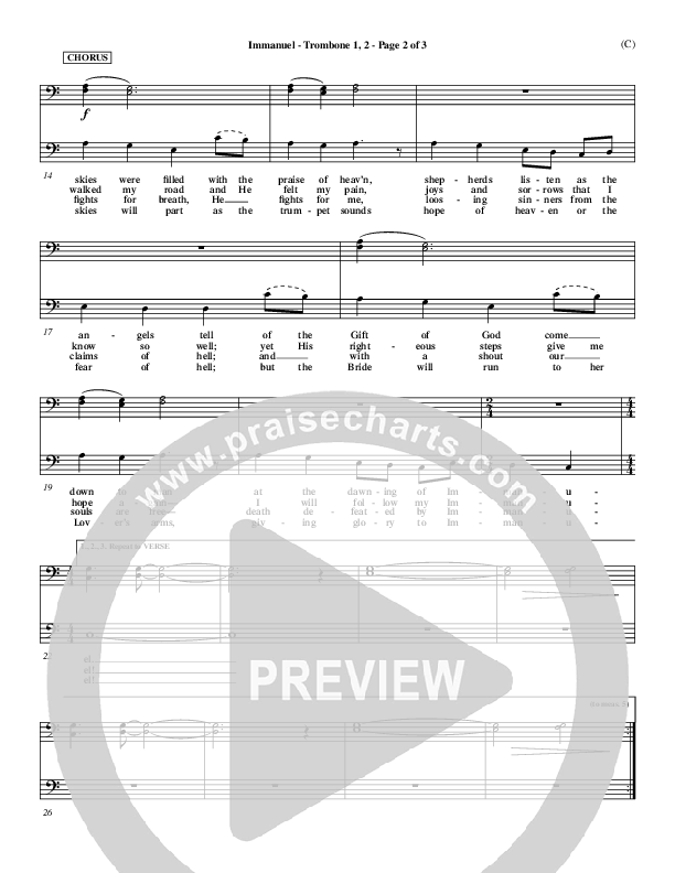 Immanuel Trombone 1/2 (Stuart Townend)