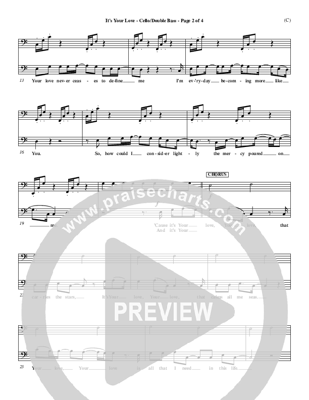 It's Your Love Cello/Bass (Jim Wood)