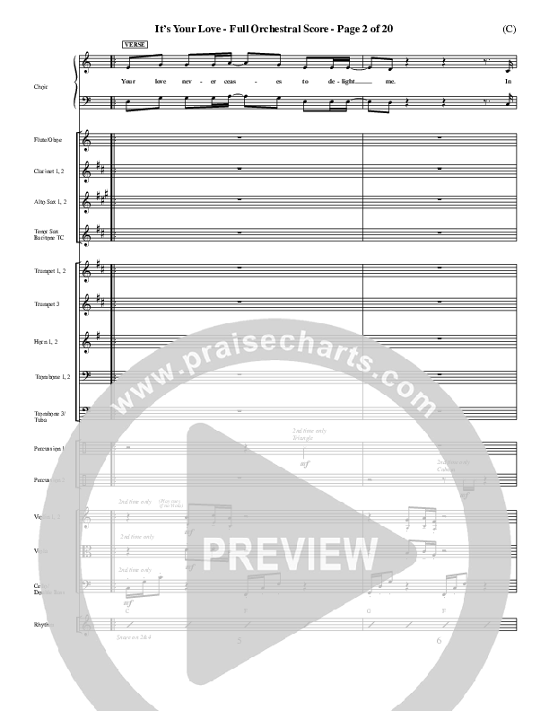 It's Your Love Orchestration (Jim Wood)