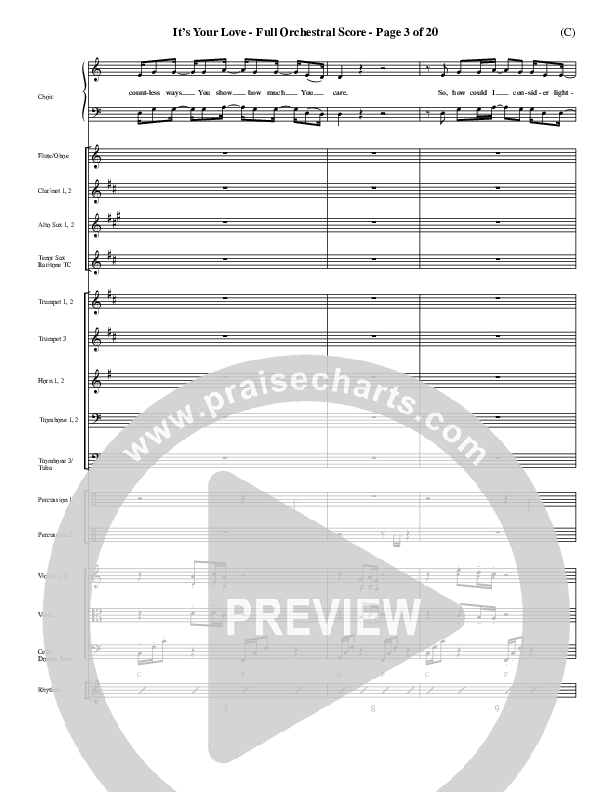 It's Your Love Orchestration (Jim Wood)