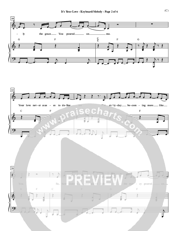 It's Your Love Piano/Vocal (Jim Wood)