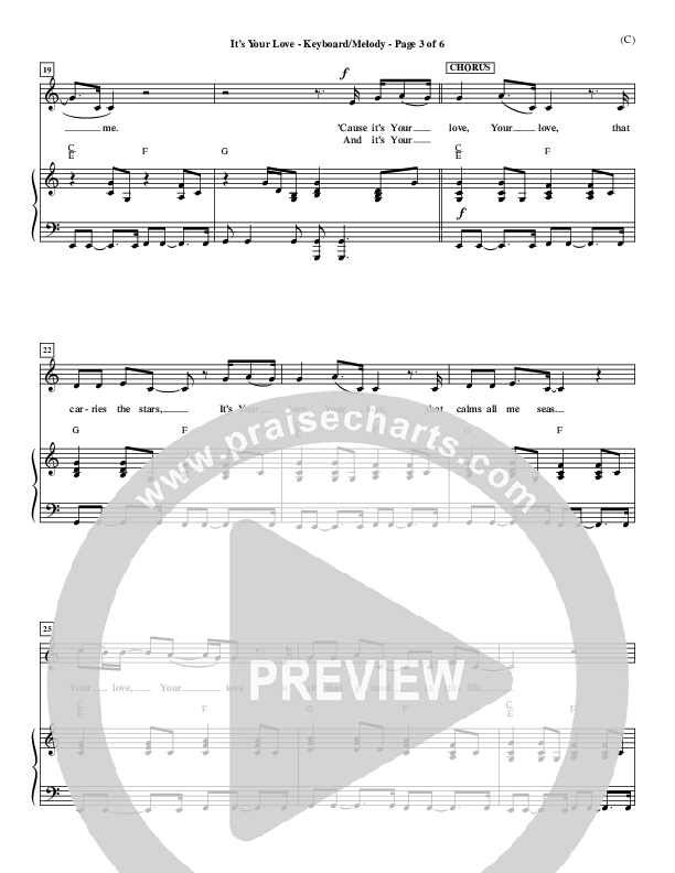 It's Your Love Piano/Vocal (Jim Wood)