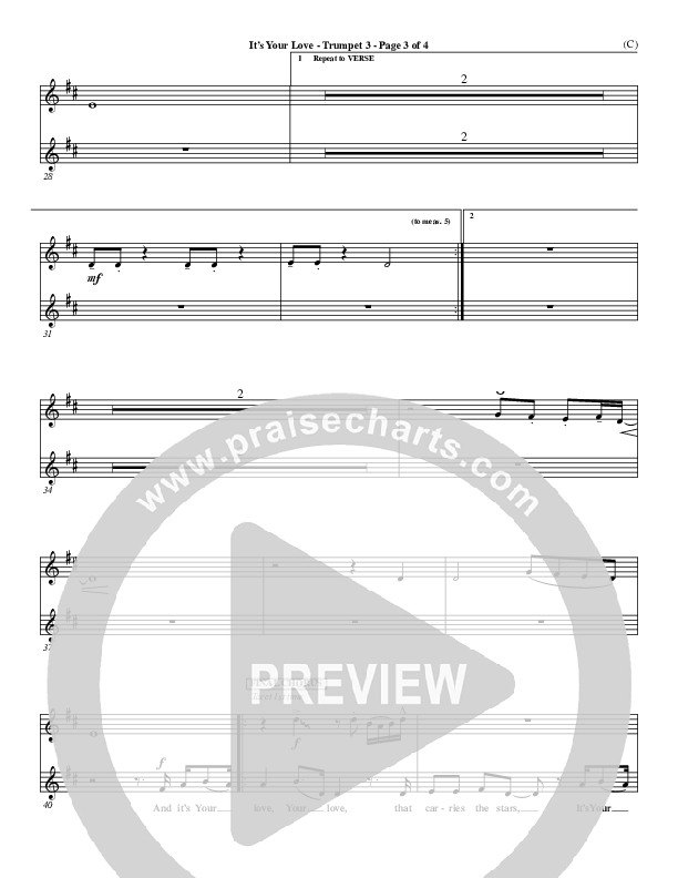 It's Your Love Trumpet 3 (Jim Wood)