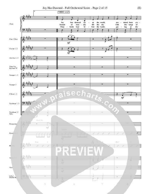 Joy Has Dawned Orchestration (Stuart Townend)