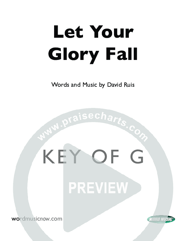 Let Your Glory Fall Cover Sheet ()
