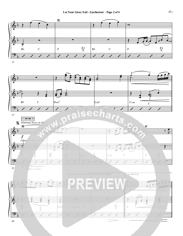 Let Your Glory Fall Synth ()