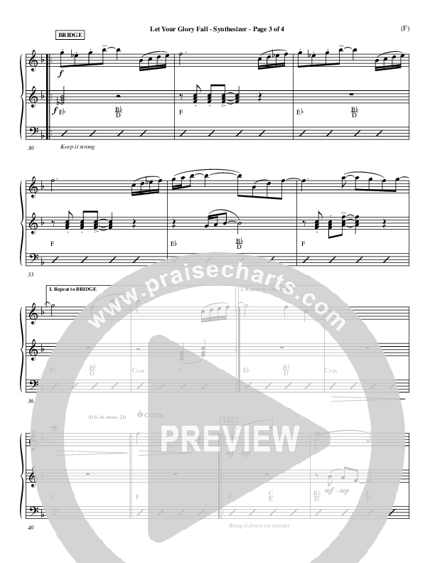 Let Your Glory Fall Synth ()