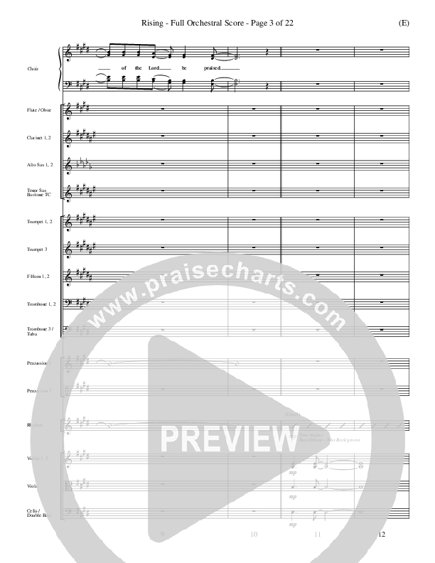 Rising Conductor's Score (Paul Baloche)