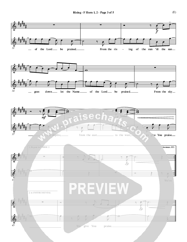 Rising French Horn 1/2 (Paul Baloche)