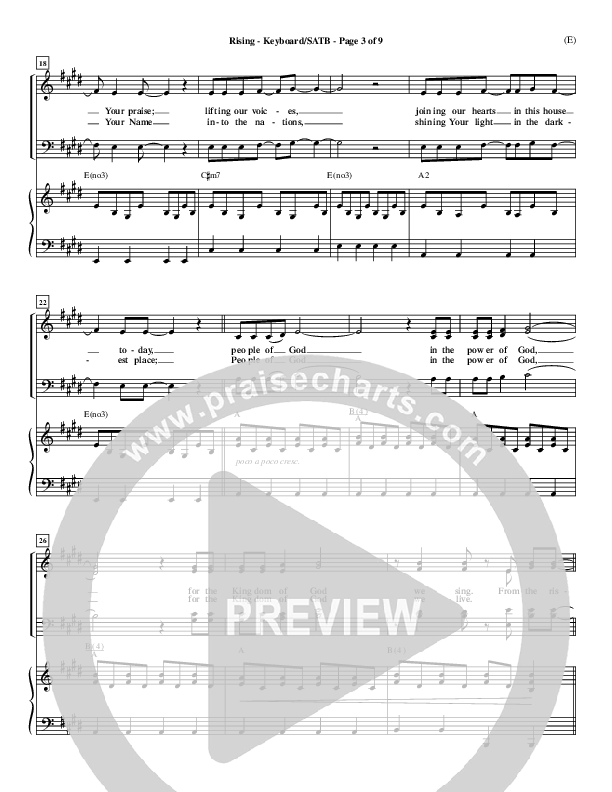 Rising Lead Sheet (Paul Baloche)