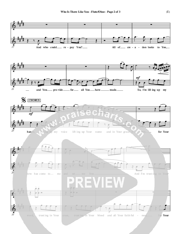 Who is There Like You Flute/Oboe (Paul Oakley)