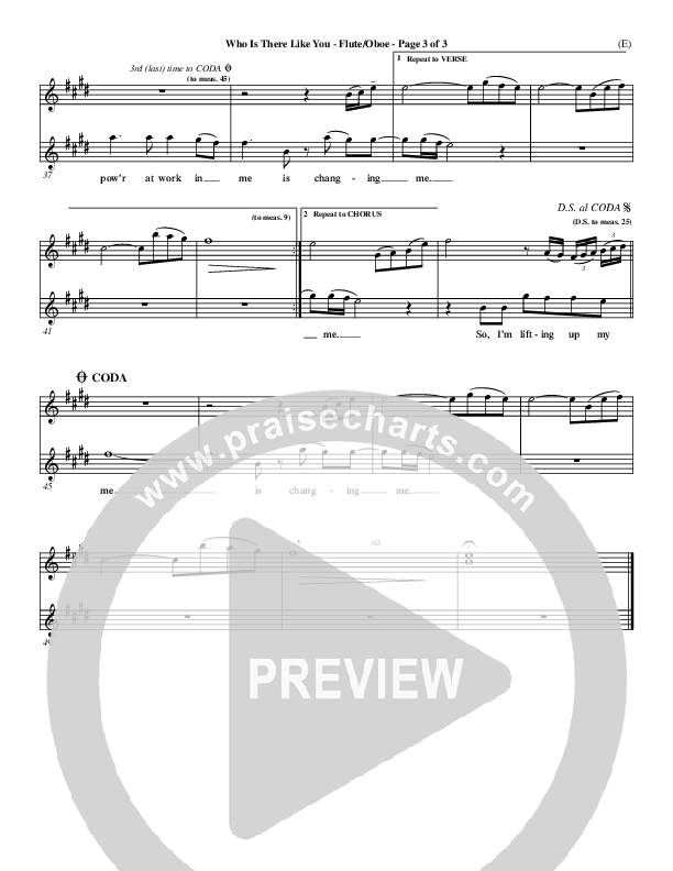 Who is There Like You Flute/Oboe (Paul Oakley)