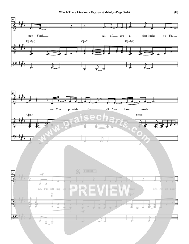 Who is There Like You Piano/Vocal (Paul Oakley)